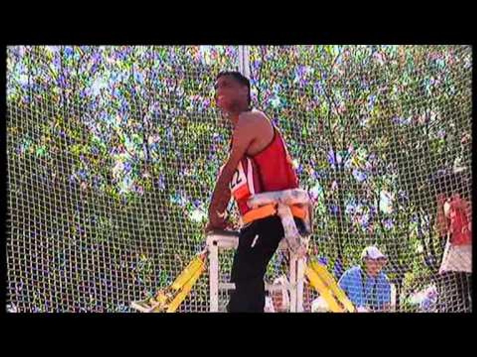 Athletics - Mohamed Zemzemi  - men's discus throw F51/52/53 final - 2013 IPC Athletics World C...
