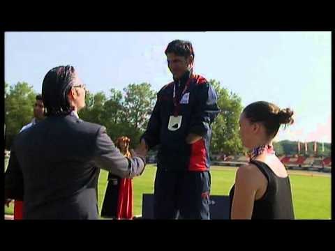 Athletics - men's javelin throw F46 Medal Ceremony - 2013 IPC Athletics World Championships, Lyon
