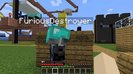 Minecraft  TRONE AMUSEMENT PARK (Custom Map) Part 1