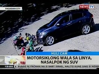 BT: Motorsiklong wala sa linya, nasalpok ng SUV