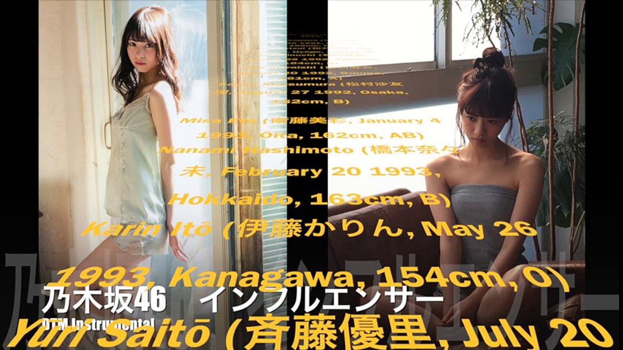 乃木坂46　インフルエンサー 【DTM Instrumental】
