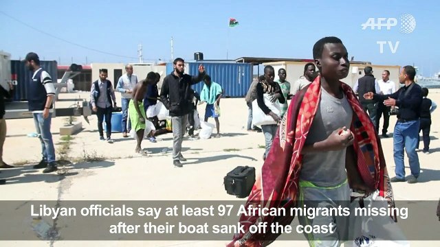 At least 97 migrants missing as boat sinks off Libya