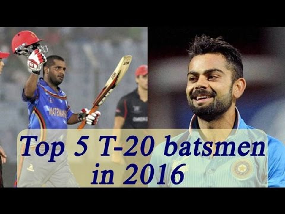 World's Top 5 T20 batsmen of 2016 | Flashback 2016 | Oneindia News