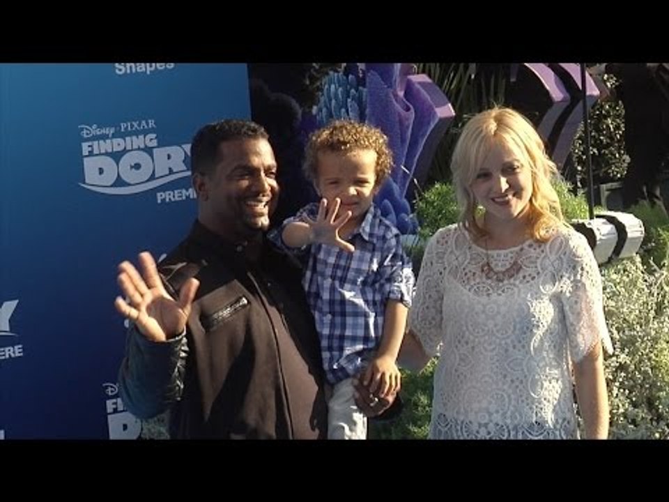 Alfonso Ribeiro & Angela Unkrich "Finding Dory" Premiere Blue Carpet