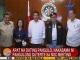 UB: 4 na dating pangulo, nakasama ni Pangulong Duterte sa NSC meeting