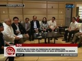 24 Oras: Kopya ng EO para sa FOI, pormal nang nai-turn over sa mga miyembro ng media
