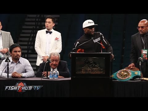 Floyd Mayweather vs. Manny Pacquiao full video- Complete post fight press conference