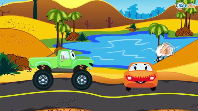 Сaricaturas de carros Camión de Bomberos y Carros de Carreras Coches infantiles Carritos para niños