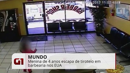 Menina de 4 anos escapa de tiros dentro de barbearia nos EUA