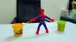 Play Doh Spiderman Iron man Hulk Captain  To Make Super Her