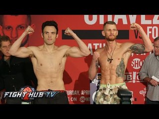 Julio Cesar Chavez Jr  vs  Andrezj Fonfara Full Video- Full weigh in & face off