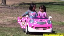 Pink Disney Minnie Mouse Toy. 12 Volts Power Wheels Ride-On Car Playtime w_