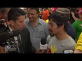 Manny Pacquiao feels left hand & hook will land if Mayweather comes after him