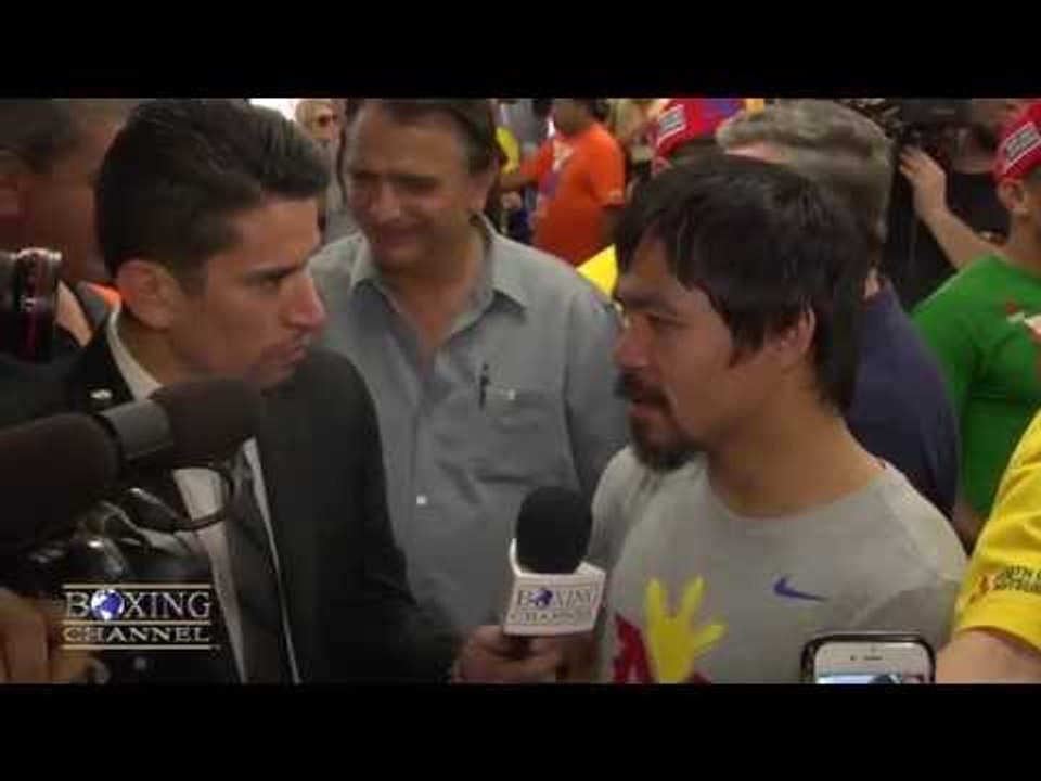 Manny Pacquiao feels left hand & hook will land...