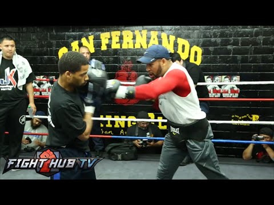 Watch James Kirkland train for Canelo Alvarez in his full media workout