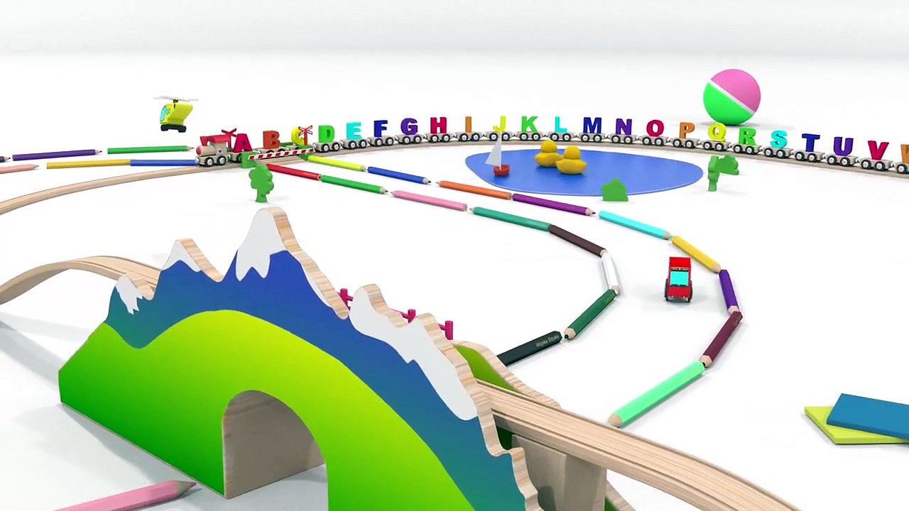 Train cartoons for children-Nursery rhymes for kids-kids English