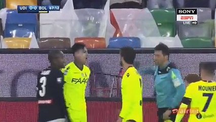 Erick Pulgar RED CARD | Palermo 0-0 Bologna - 15.04.2017 HD