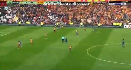 Lionel Mathis Goal HD - Lens 0 - 1	 Auxerre 15.04.2017
