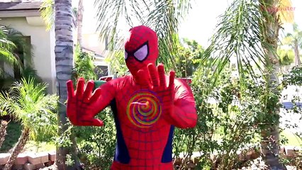 Spiderman Wears Princess Rapunzel's Dress! w_ The Witch & Paw Patrol Skye in Re
