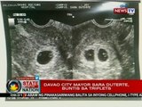 SONA: Davao City Mayor Sara Duterte, buntis sa triplets