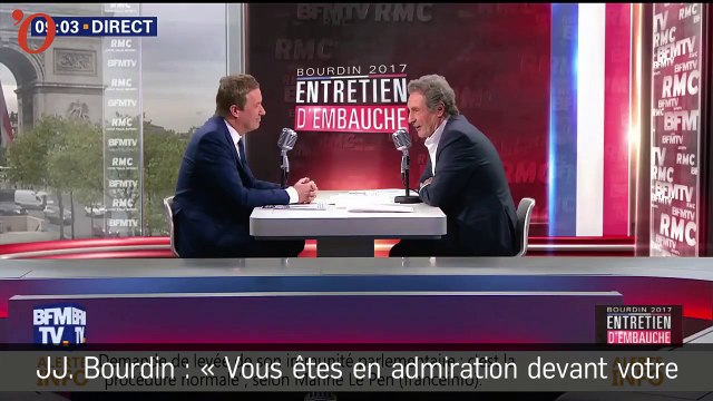 Présidentielle : Nicolas Dupont-Aignan, les larmes aux yeux face à Bourdin