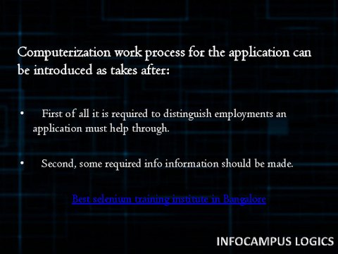 best selenium training institute in Bangalore