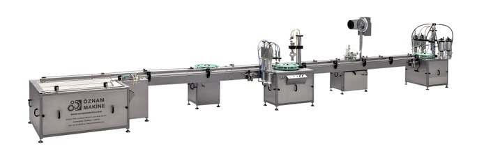 AUTOMATIC AEROSOL FILLING MACHINE (OTOMATİK AEROSOL DOLUM MAKİNESİ)