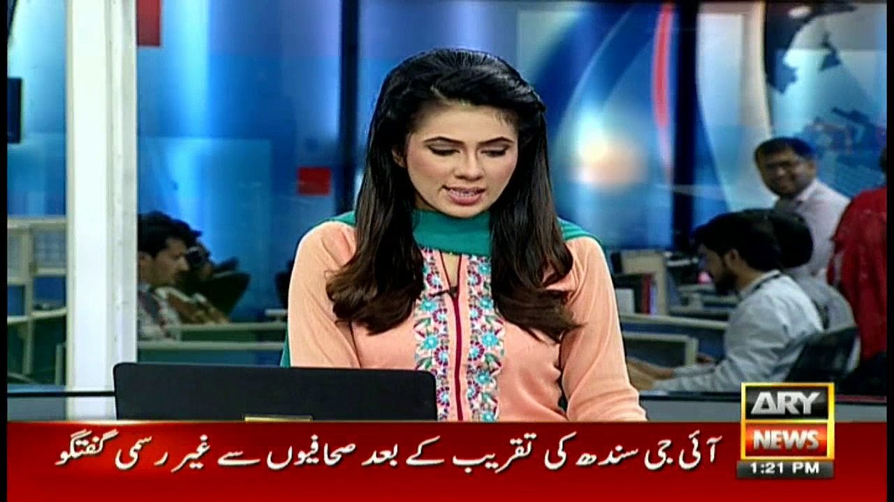 IG Sindh talks to media