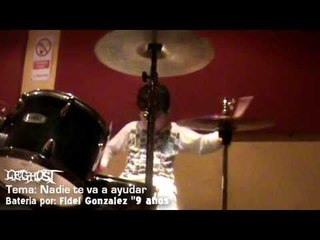 LEGHOST - Bateria por Fidel (9 años) - Nadie te va a ayudar [Instrumental]