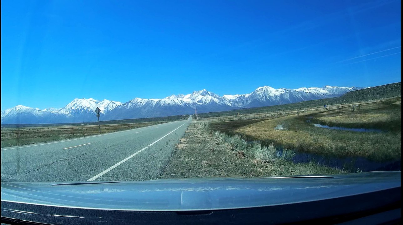 Approaching Mammoth Lakes, California