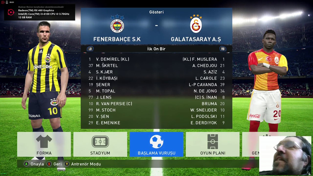 PES'2017  ⚽FB - GS⚽ Derbi Gösteri Maçı