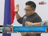 BP: NYC Chairperson Aiza Seguerra, tutol sa planong pagbuwag sa SK