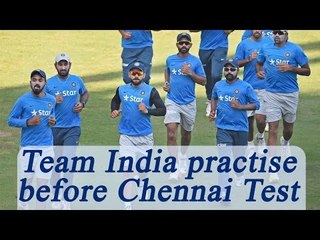 Team India practice ahead of Chennai test post Cyclone Vardah , Watch Video | Oneindia News
