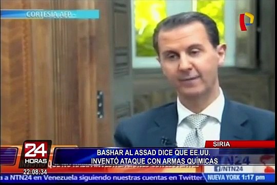 Bashar Al Assad sostiene que EEUU inventó ataque con armas químicas