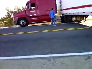 stupid truck driver