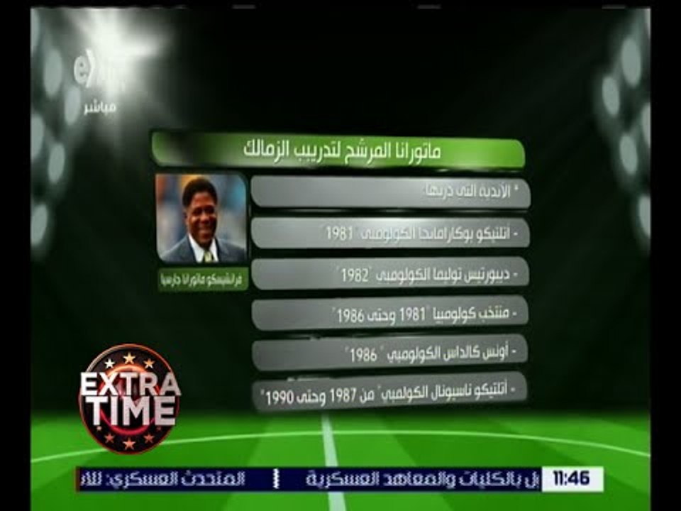 اكسترا تايم |  تعرف على المدير الفني المرشح لتدريب نادي الزمالك