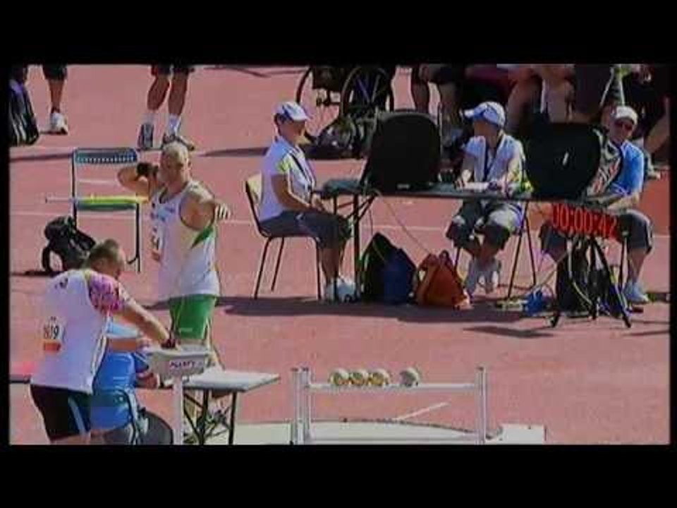 Athletics - men's shot put F12 final - 2013 IPC Athletics WorldChampionships, Lyon