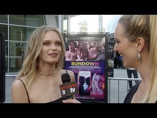 Sara Paxton Interview "Sundown" Los Angeles Premiere Red Carpet