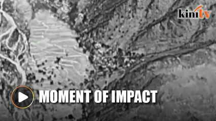 Drone footage reveals magnitude of MOAB blast