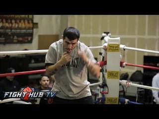Mike Alvarado vs. Brandon Rios 3- Full video- Rios full media workout