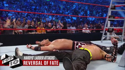 The Hardy Boyz' insane ladder attacks- WWE Top 10(1)