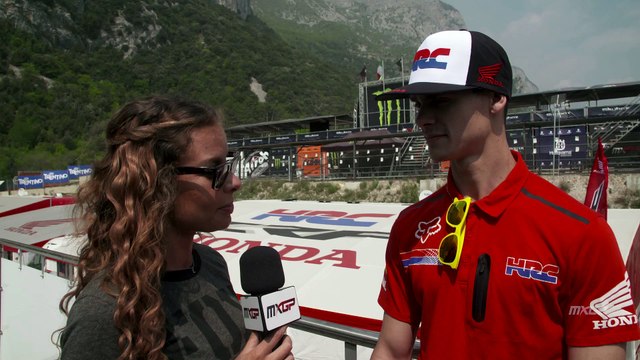 MXGP of Trentino Pietramurata Pit chat whit Tim Gajser