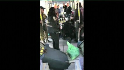 Video showing police apprehending Palestinian assailant