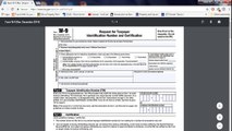 HOW TO FILL OUT W9  FORM WITH THE IRS