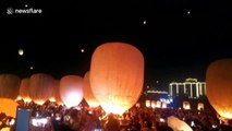 Lanterns fill sky at China celebration