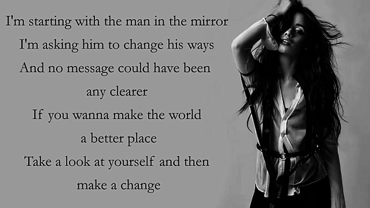 Camila Cabello - Man In The Mirror [Lyrics][Michael Jackson Cover]