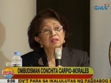 UB: Morales, iginiit na hindi naging selective sa pagsasampa ng kaso kaugnay ng Pork Barrel Scam