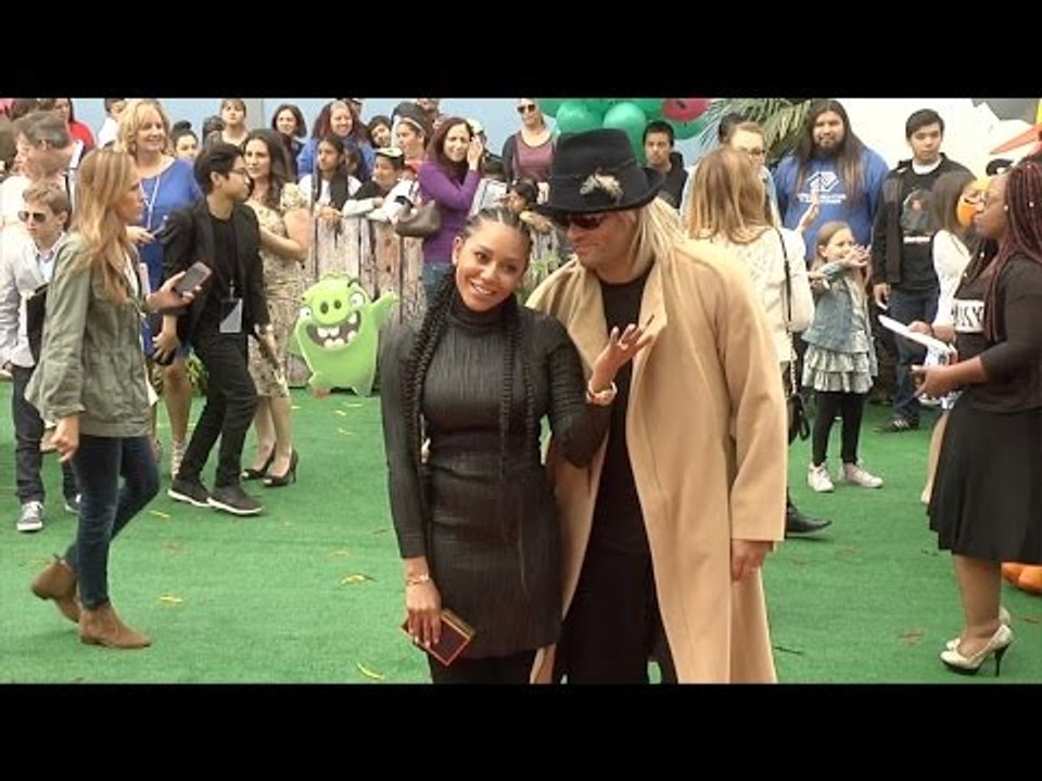 Mel B & Stephen Belafonte "The Angry Birds Movie" Los Angeles Premiere Red Carpet