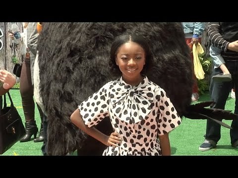 Skai Jackson The Angry Birds Movie Los Angeles Premiere Red Carpet