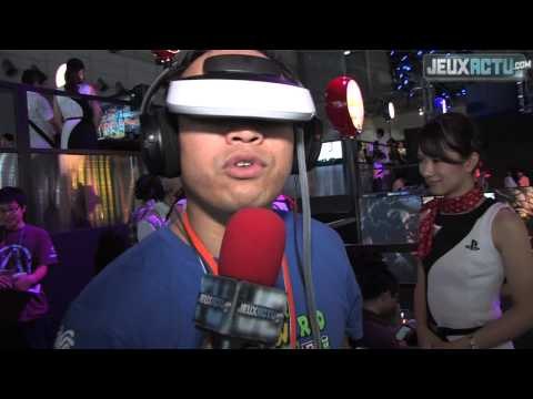 Test du casque Sony HMZ à réalité augmentée au Tokyo Game Show 2012